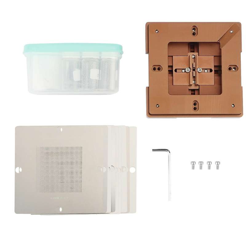 90mm Bga Reballing Station Bga Reball Kit Magnetism Lock 10pcs