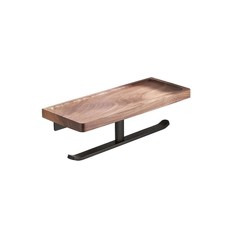 Walnut Paper Holder Bathroom Shelf Phone Rack Bathroom Accessories