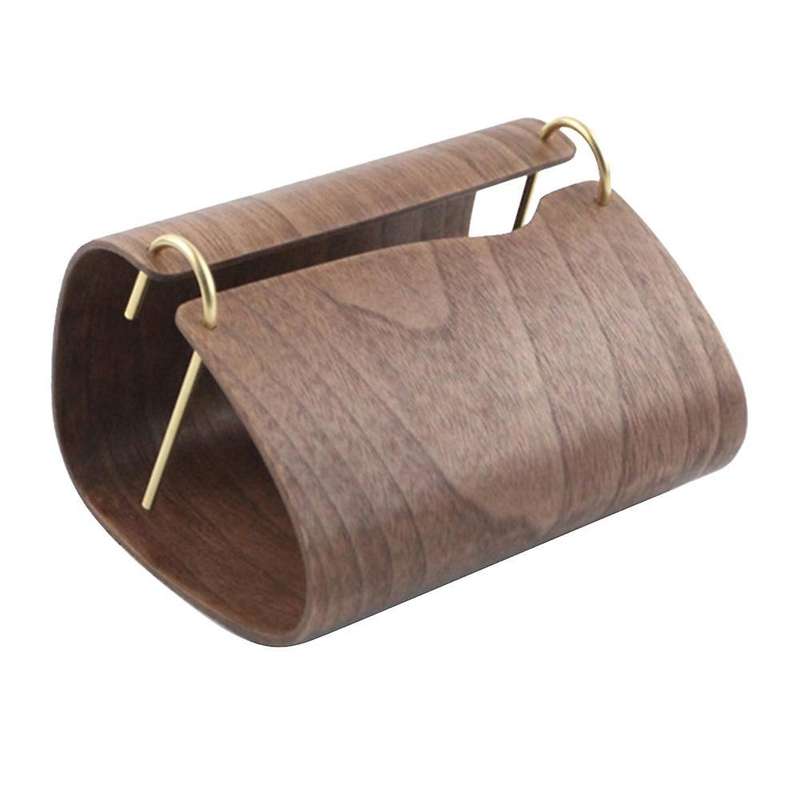 Simple Home Bedroom Living Room Solid Wooden Tissue Box for Pumping