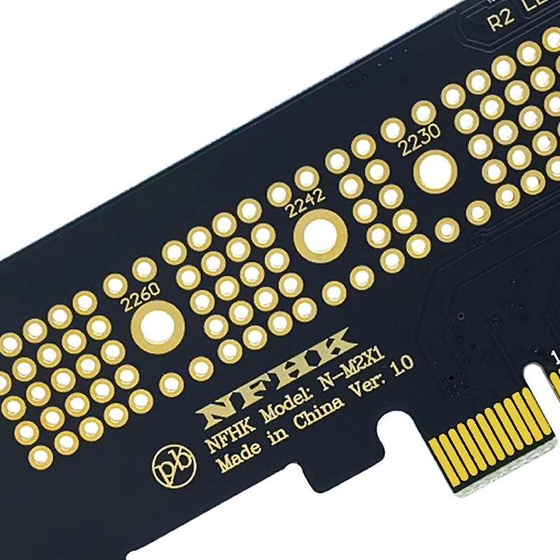 M.2 Nvme Ssd Ngff to Pcie 3.0 X4 Adapter Pcie M2 Riser Card Adapter
