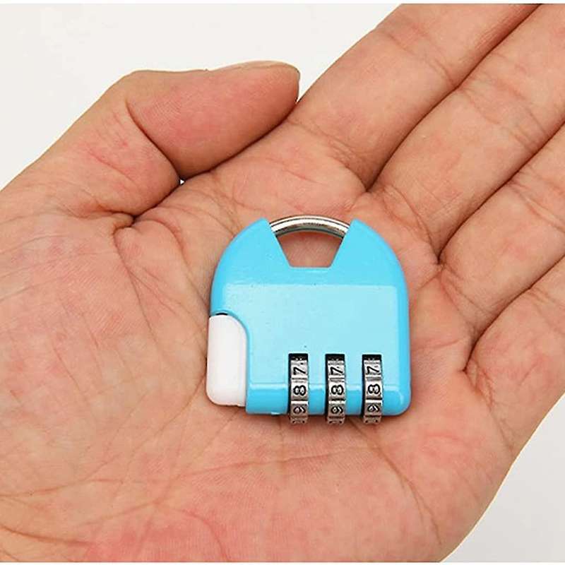 5 Pcs Mini 3 Digit Security Padlock for Backpack Drawer Hasp Locker