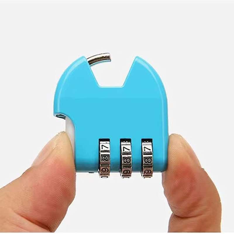 5 Pcs Mini 3 Digit Security Padlock for Backpack Drawer Hasp Locker