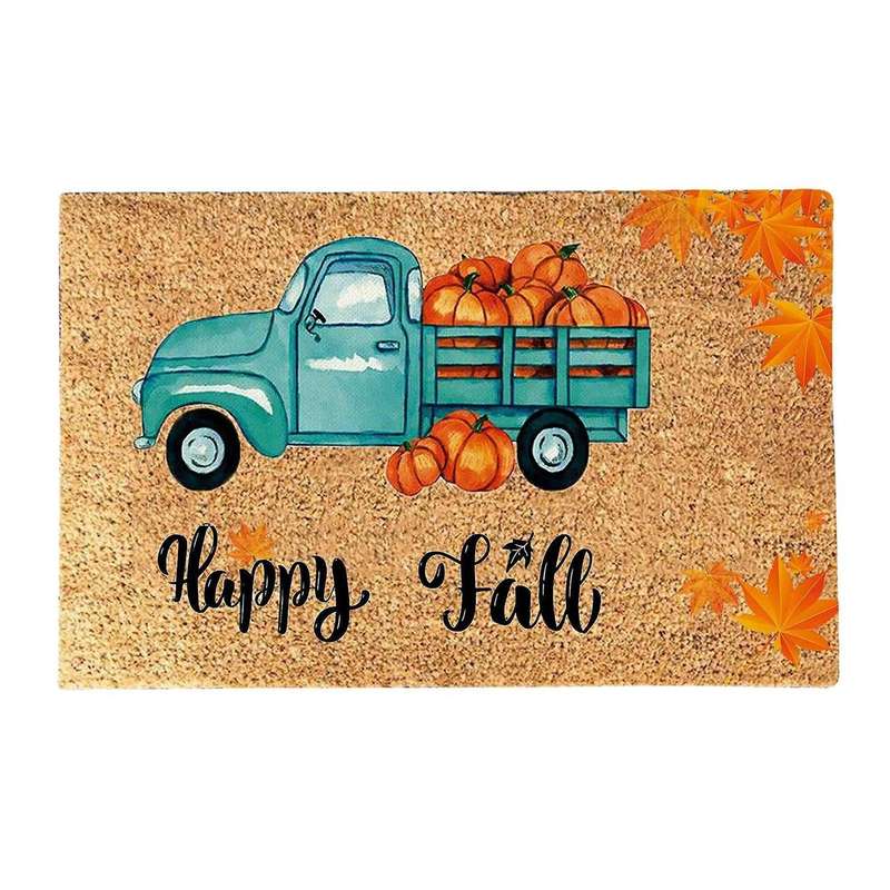 Thanksgiving Doormat Fall Autumn Door Mat Home Carpet 40x60cm E