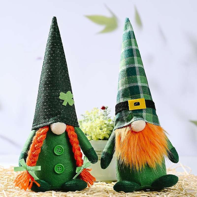 St. Patrick's Day Gnome Decorations Irish Leprechaun Swedish Gnome,a
