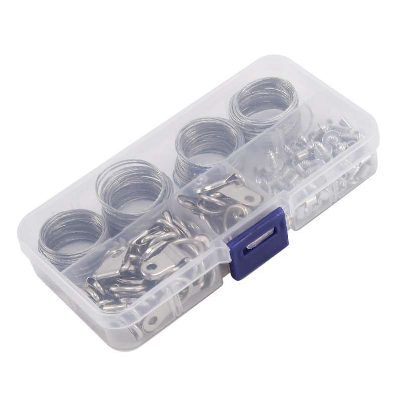 124pcs Picture Hanging Wire Kit,photo Frame Hanging Kit