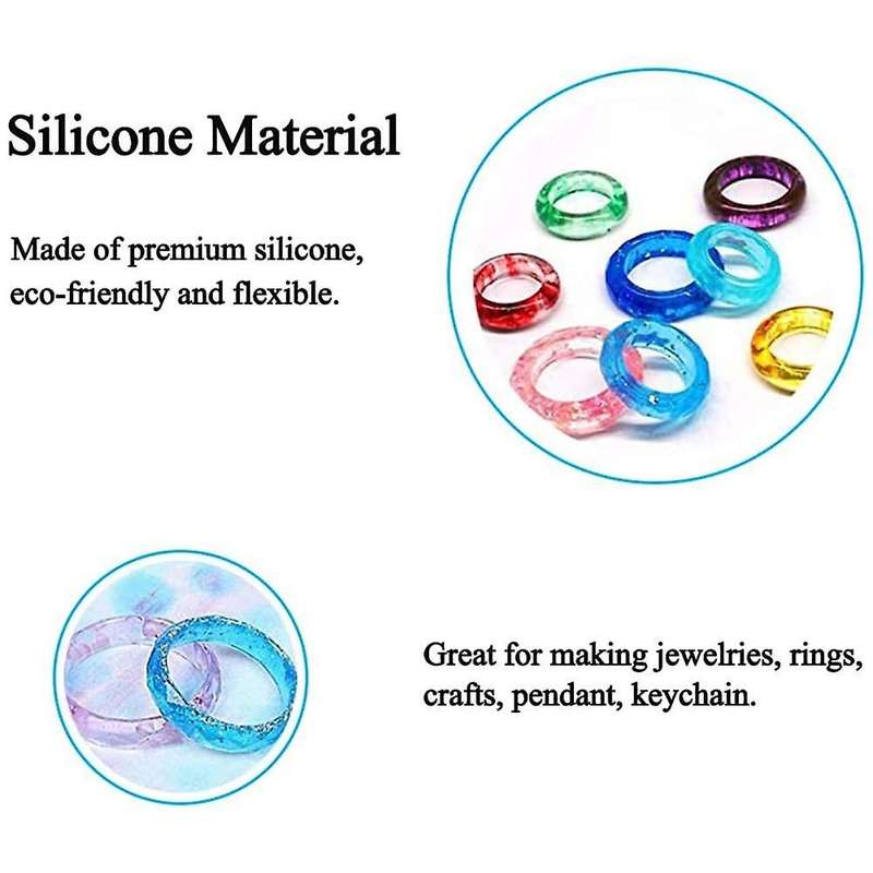 Diy Resin Ring Mold,silicone Molds for Hole Rings Mold Handmade Diy