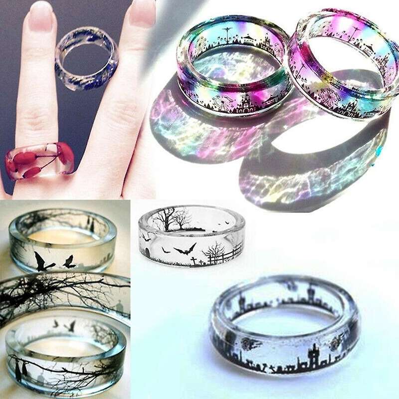 Diy Resin Ring Mold,silicone Molds for Hole Rings Mold Handmade Diy