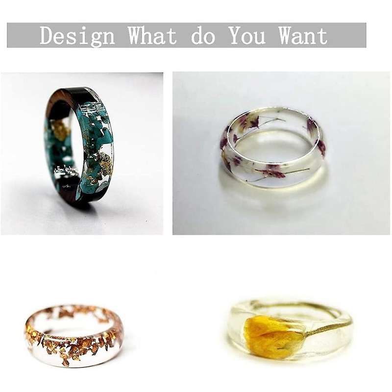 Diy Resin Ring Mold,silicone Molds for Hole Rings Mold Handmade Diy