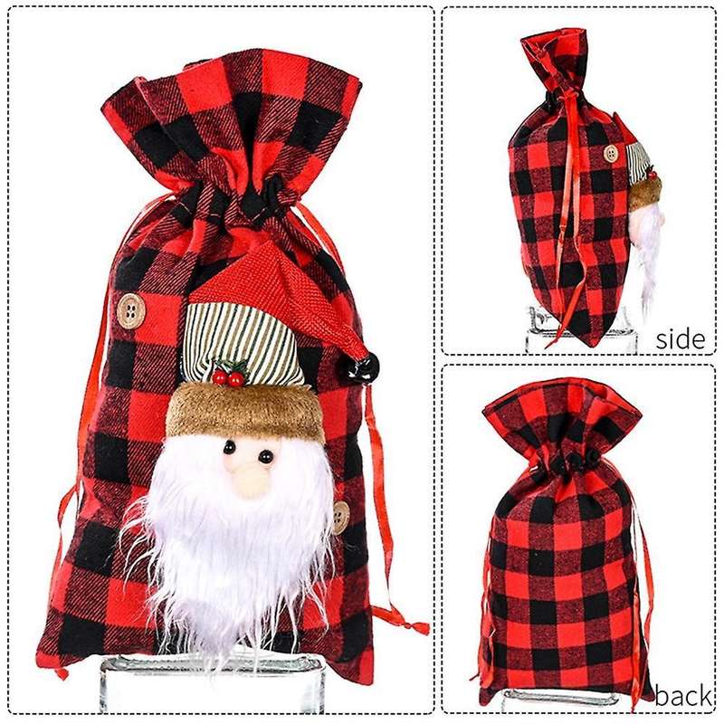 Christmas Drawstring Candy Bags Apple Bags Biscuit Bags, Santa Claus