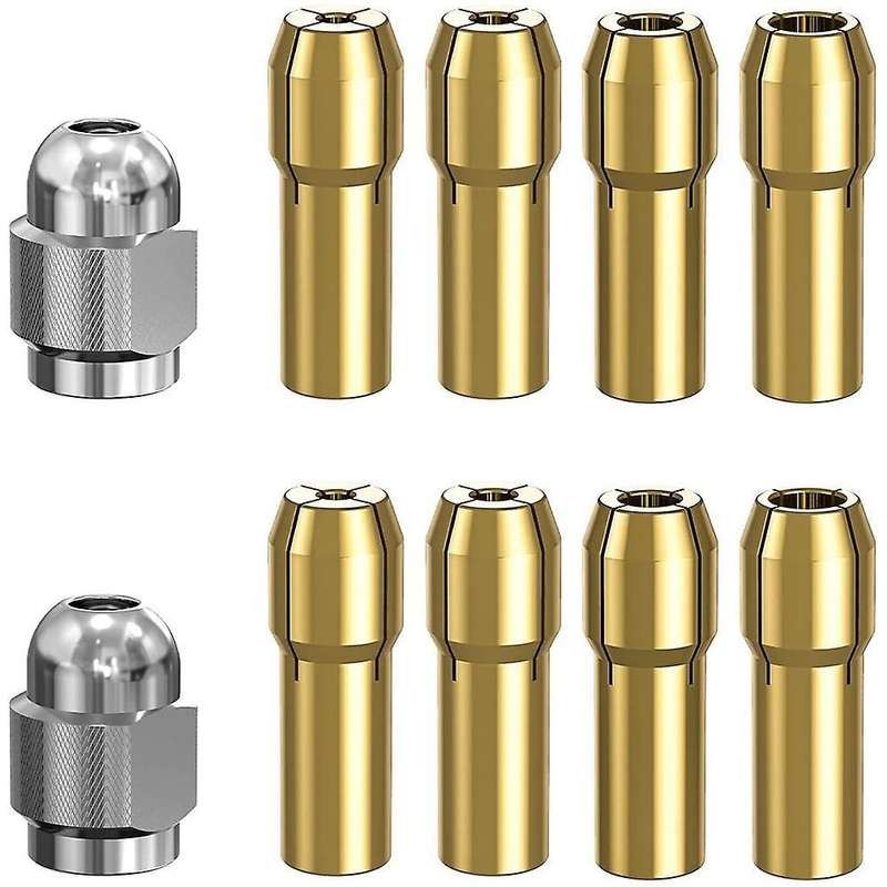 10pcs Brass Collet for Dremel,replacement 4485 Quick Change Rotary