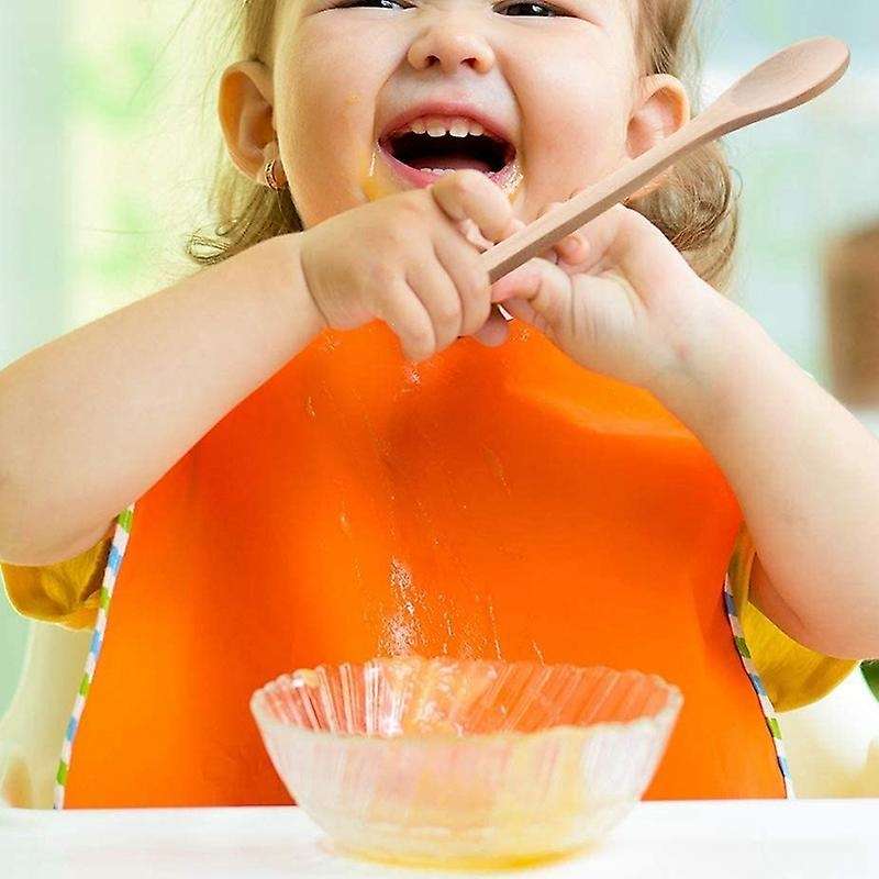30 Pieces Mini Wooden Condiments Spoons Honey Teaspoon Wood Color