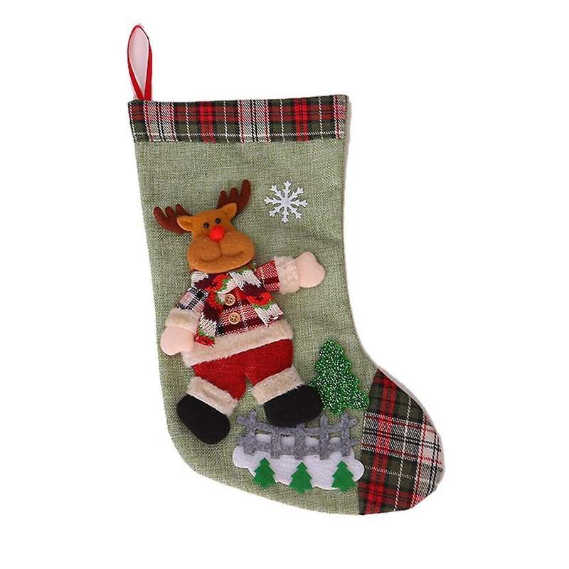 New Year 2022 Gift Bag Christmas Stocking Christmas Decorations C