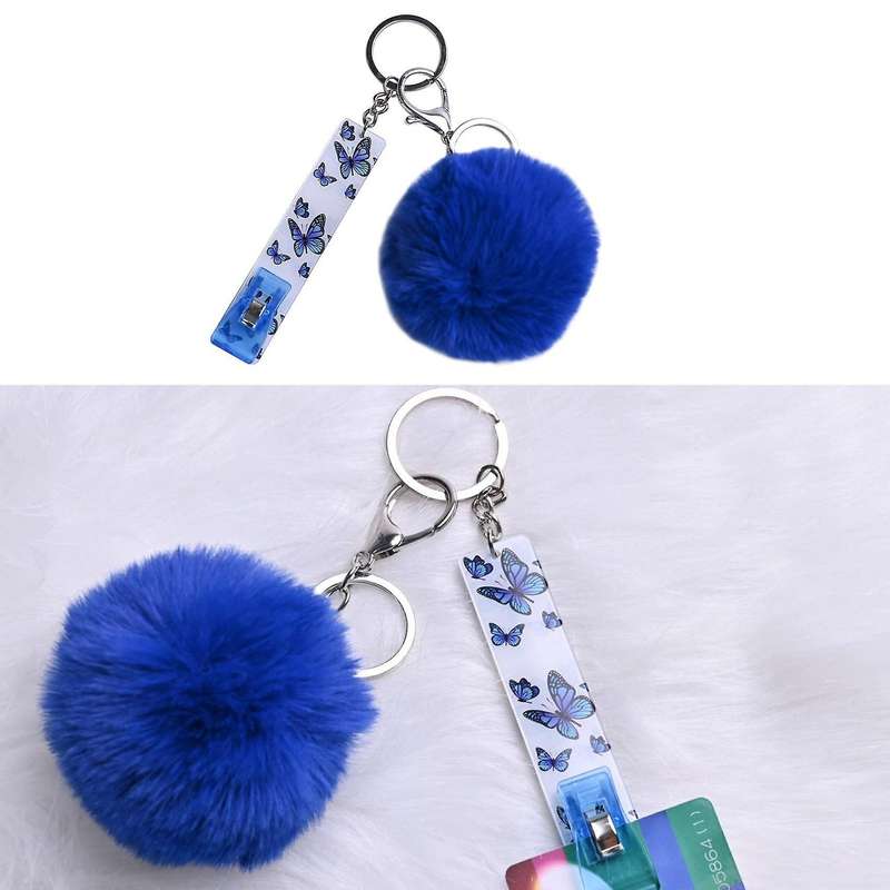 Card Grabber Keychain Puller for Long Nails Atm Card Clip for Women