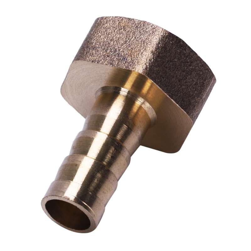 Gold 10mm Hose Barb 1/2" Npt Female Thread Straight Connector