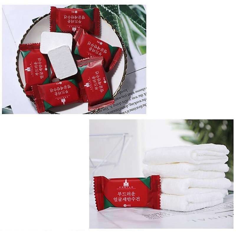 20 Pcs Compressed Towel Travel Pack Thickened Disposable Face Towel