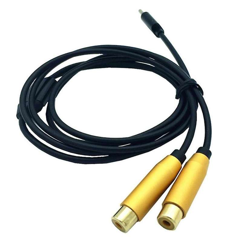 Dual Rca Female to Type-c Usb C Signal Av Audio Connector Lead Cord