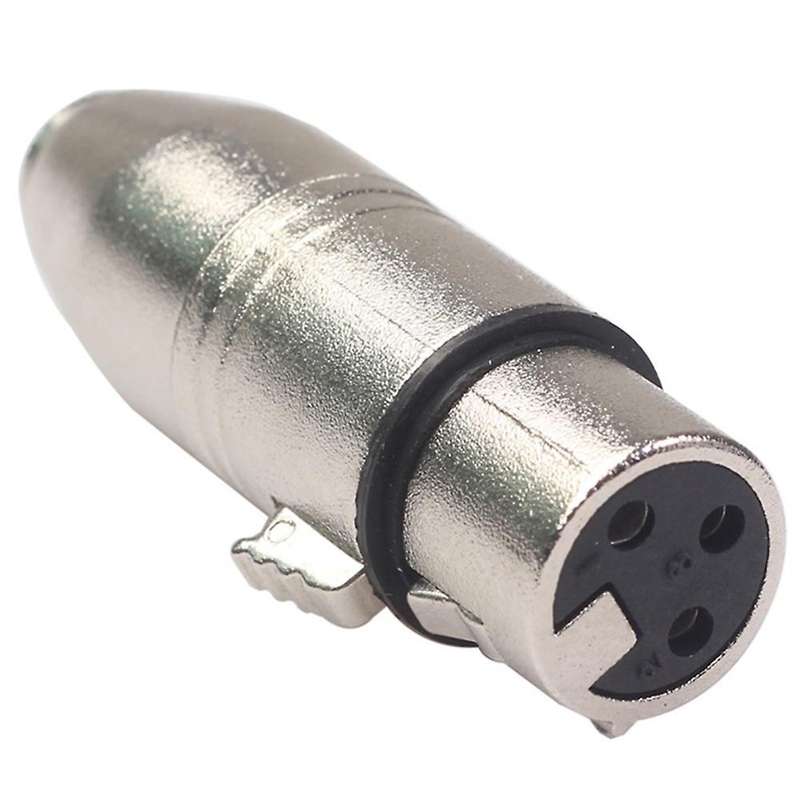 3.5mm Female Head to Big Three-core Balanced Microphone Audio Adapter