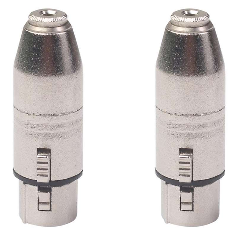 3.5mm Female Head to Big Three-core Balanced Microphone Audio Adapter