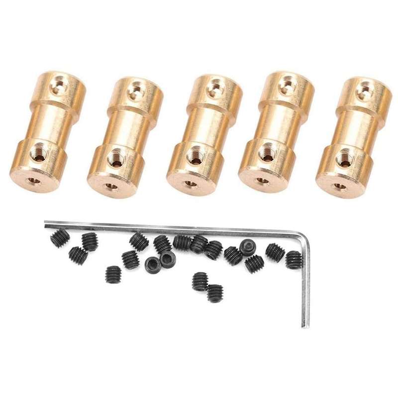 5 Pcs Motor Coupling Connector Sleeve Transfer Joint Adapter