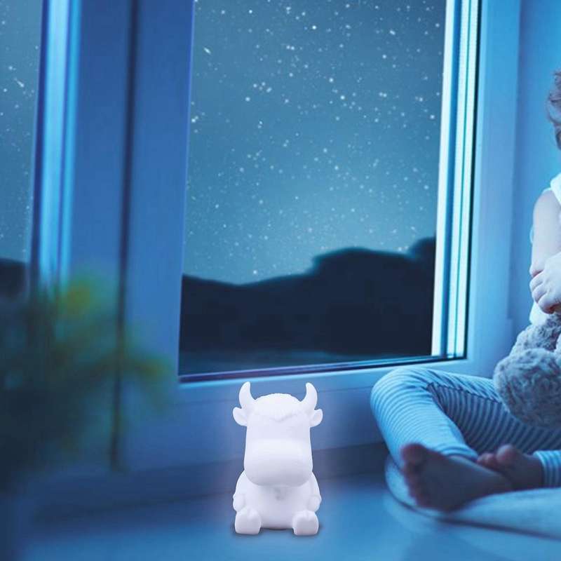 Cow Shape 7 Color Changing Led Lamp Animal Night Light Nightlight Home Decor