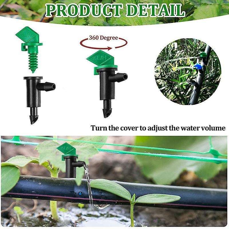 60 Pieces Drip Emitter Garden Flag Irrigation Dripper In 3 Sizes