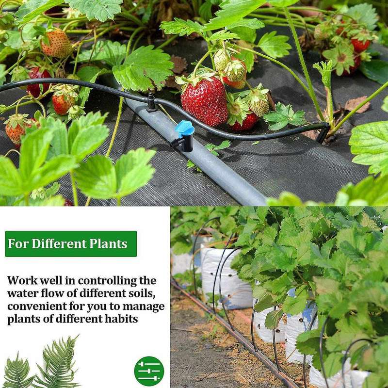 60 Pieces Drip Emitter Garden Flag Irrigation Dripper In 3 Sizes