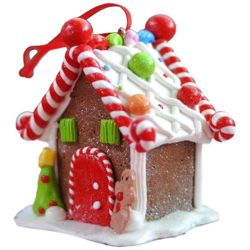 Soft Clay Decoration Ornaments Christmas Window Scene Layout Props C