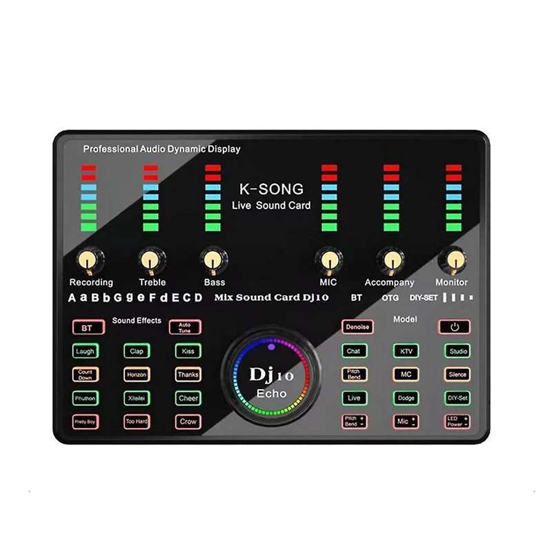 Bm800 Microphone Bluetooth Wireless Karaoke with Live(black)