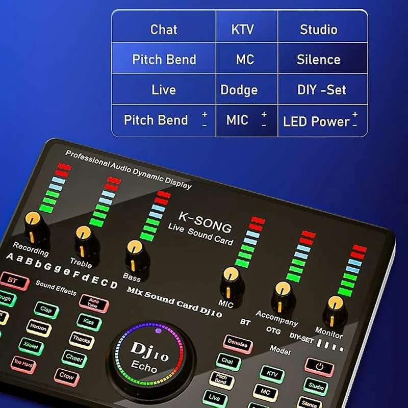 Bm800 Microphone Bluetooth Wireless Karaoke with Live(black)