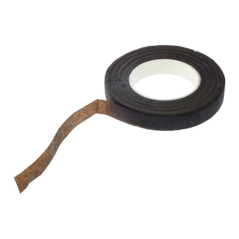 30yard 12mm Self-adhesive Paper Tape Floral Stembrown