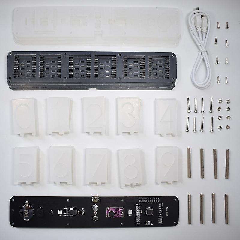 Nixie Tube Clock Digital Led Alarm Clock Kit Large Font 6-digit