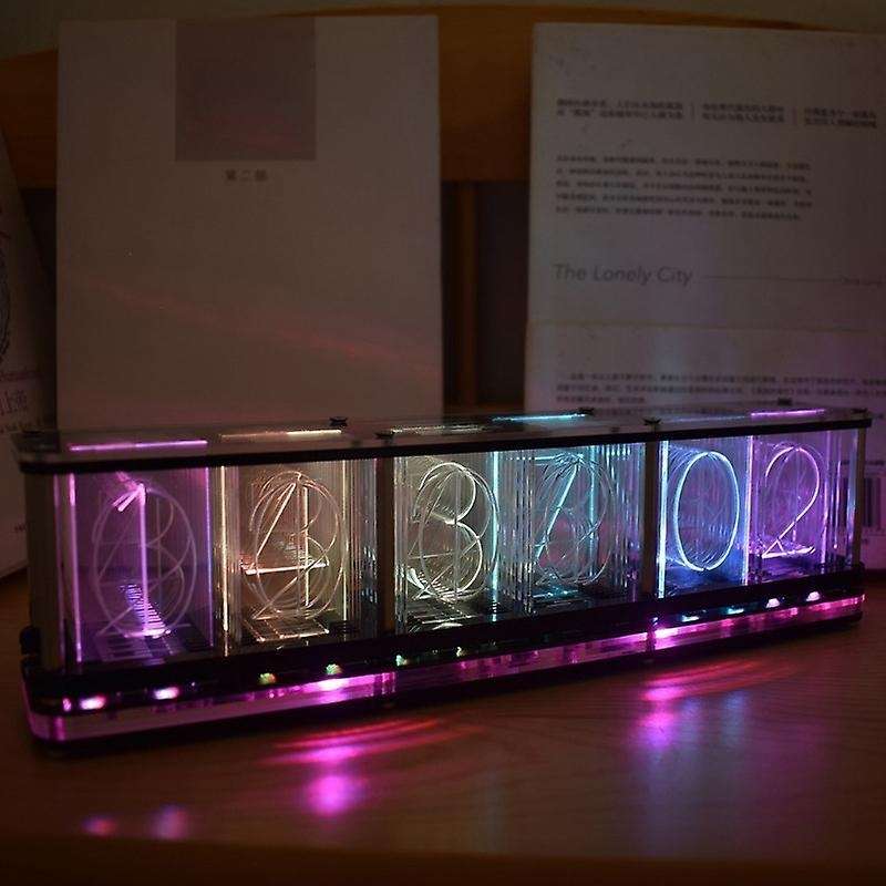 Nixie Tube Clock Digital Led Alarm Clock Kit Large Font 6-digit