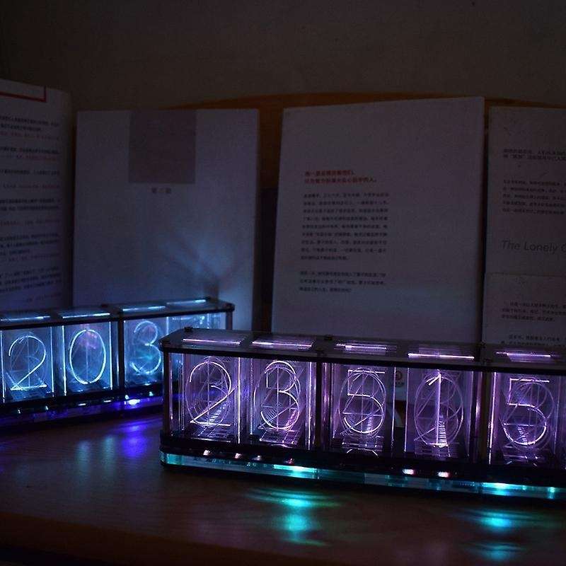 Nixie Tube Clock Digital Led Alarm Clock Kit Large Font 6-digit