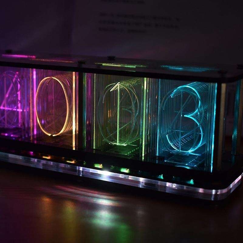 Nixie Tube Clock Digital Led Alarm Clock Kit Large Font 6-digit