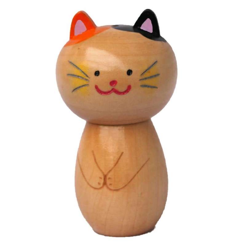 Creative Wooden Toothpick Holder Cartoon Cat Wood Toothpick A