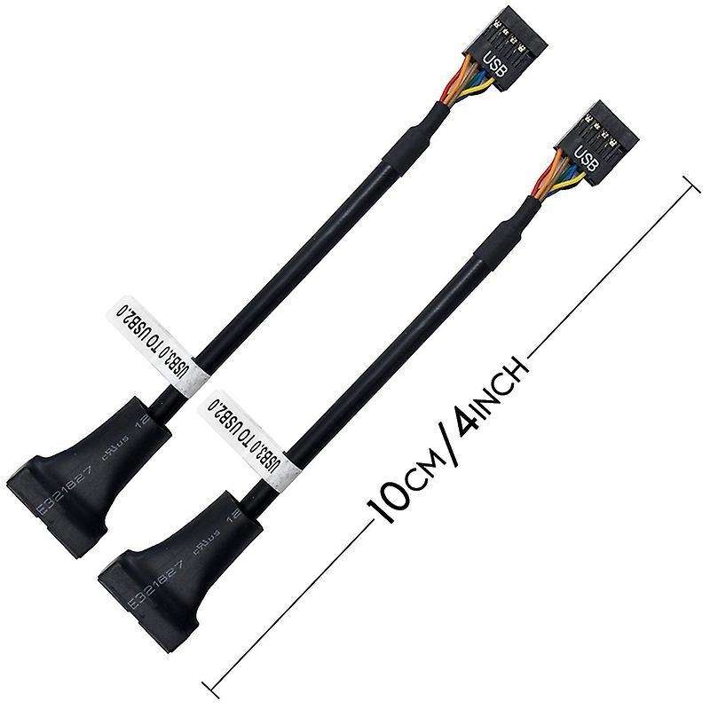 2 Pcs Motherboard Adapter Cable,19 Pin Usb3.0 to 9 Pin Usb2.0 Female