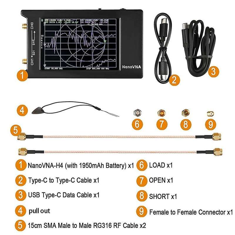 Nanovna-h4 Vector Network Analyzer Antenna Analyzer Measuring