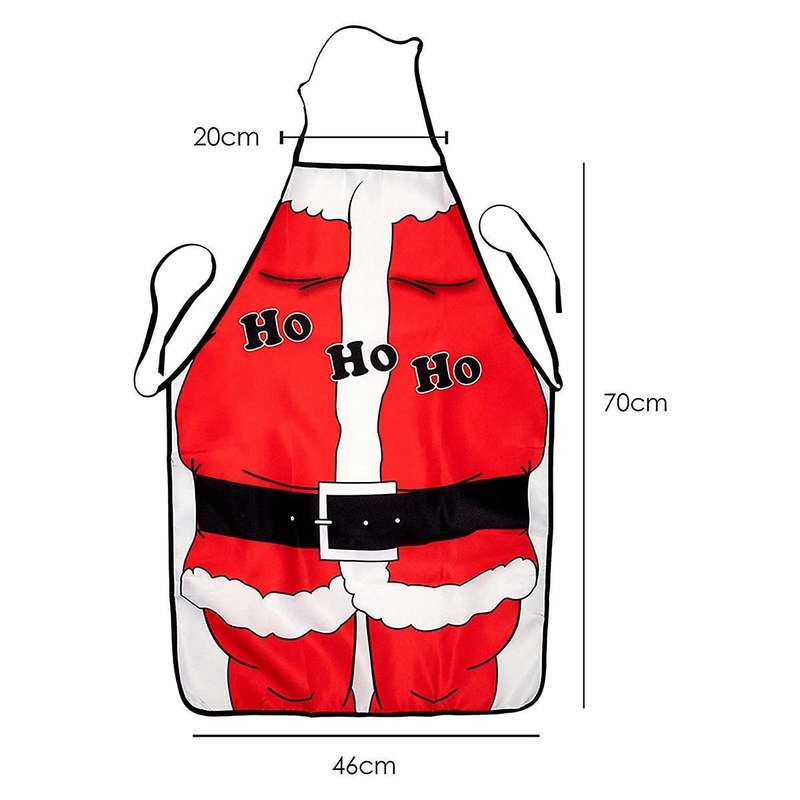 Father Christmas Ho Ho Ho Novel Apron Santa Claus Suit