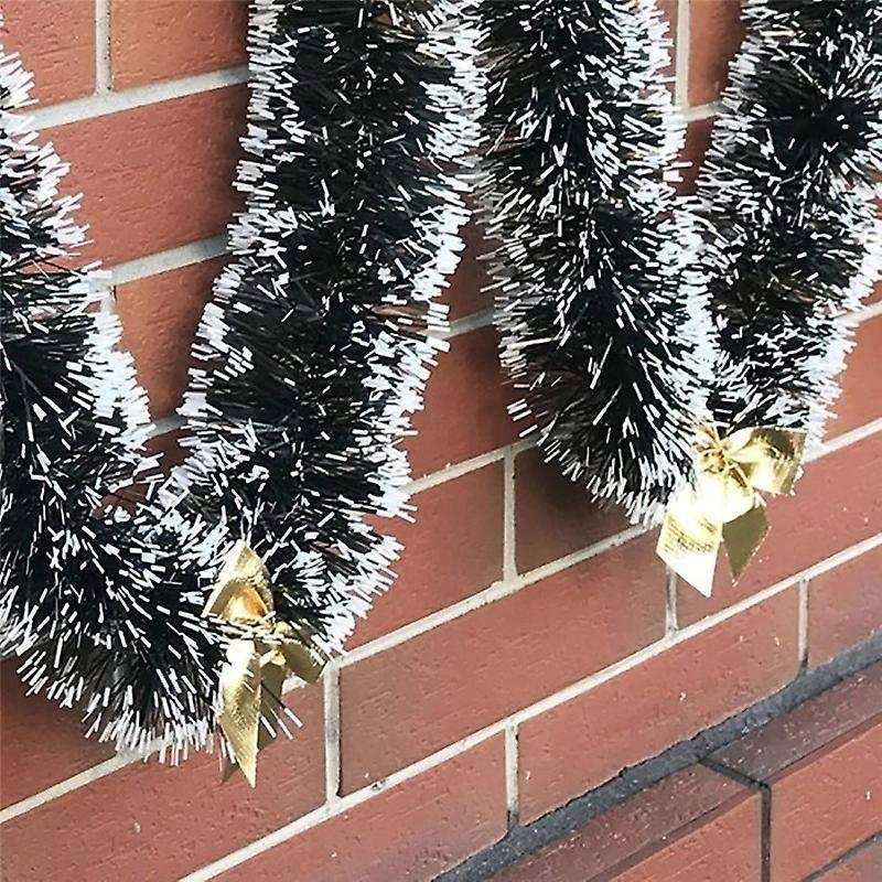 2m Bar Tops Ribbon Garland Christmas Tree Kitchen Ornaments-golden