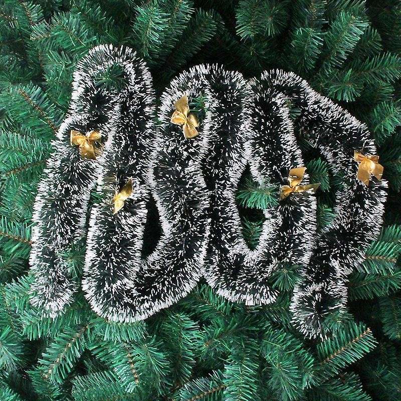 2m Bar Tops Ribbon Garland Christmas Tree Kitchen Ornaments-golden