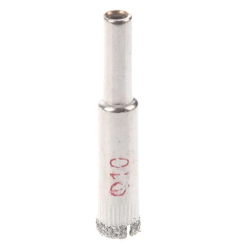 4 Pcs 10mm Dia Diamond Coated Drill Bit Marble Tile Glass Hole Saw Cutting Tool