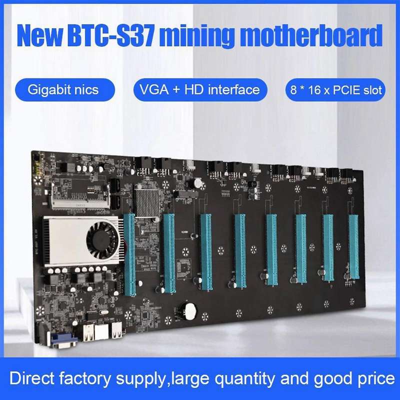 S37 Btc Mining Motherboard with Cpu+128g Ssd+8gb for Btc Miner