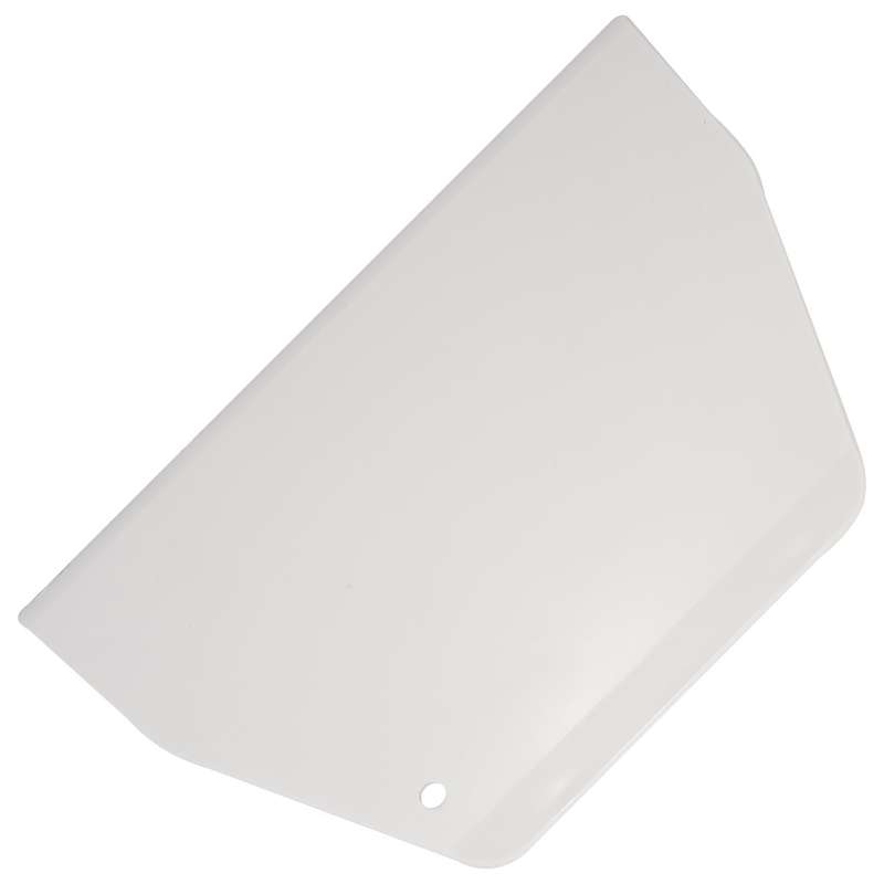 19 Cm X 12.5cm Flat White Plastic Cake Decorator Dough Pastry Scraper Tool