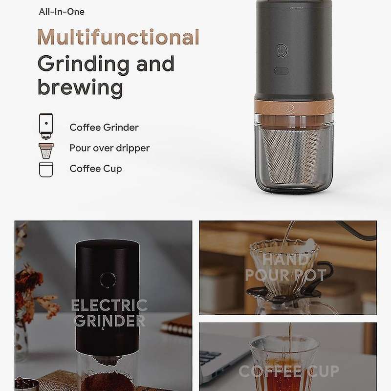 3in 1 Drip Coffee Machine Grinder Coffee Machine Stainless Steel