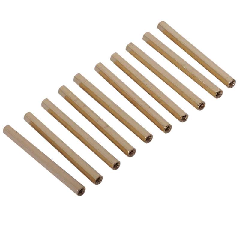 2x M3 X 50mm Female/female Thread Brass Hex Standoff Spacer 10pcs