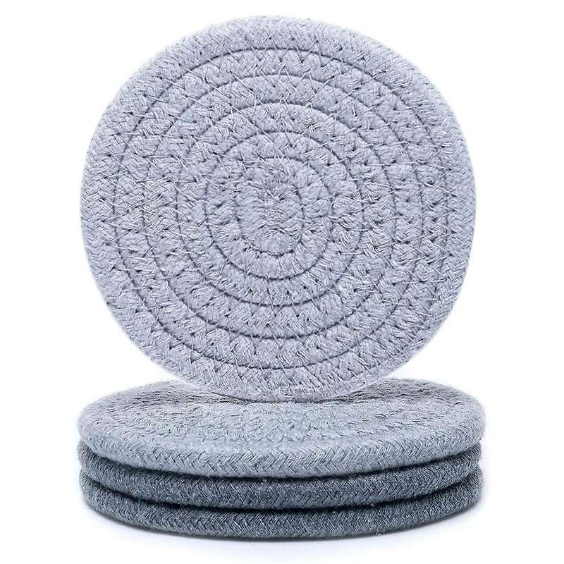 Drink Coaster Absorbent Woven Coaster Set Hand Woven Drink Coaster,c
