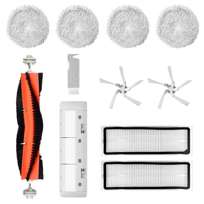 11pcs for Xiaomi Dreame W10 Robot Filter Main Side Brush Cover Mop