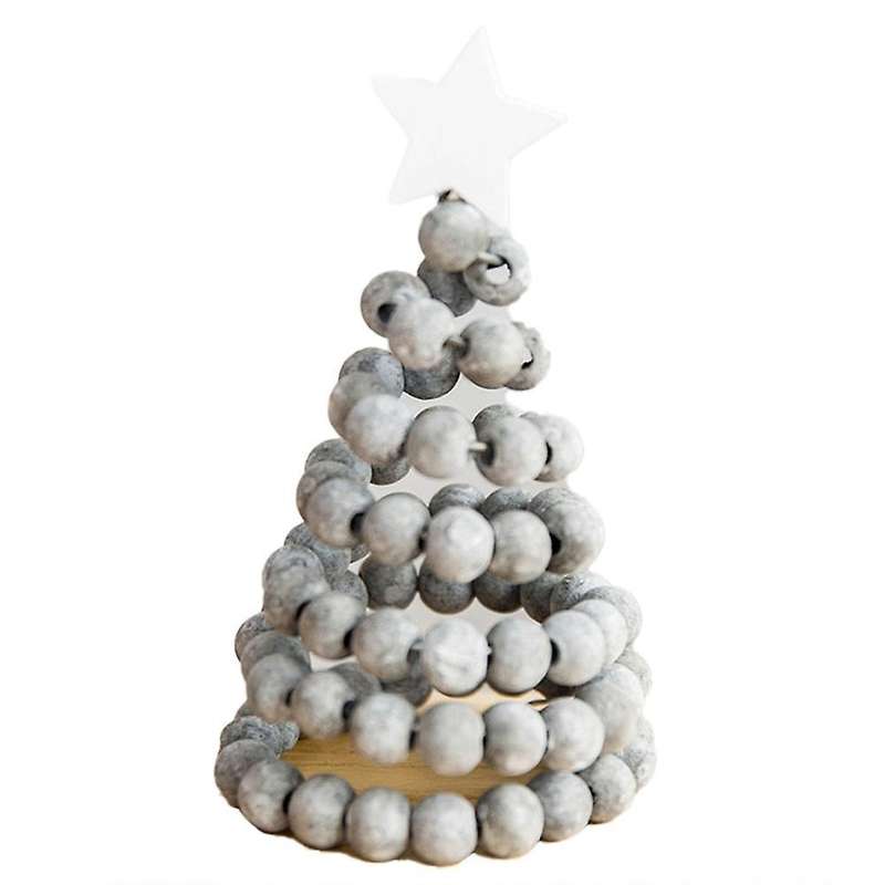 Wood Hanging Diy Children's Christmas Tree Scene Layout Table B
