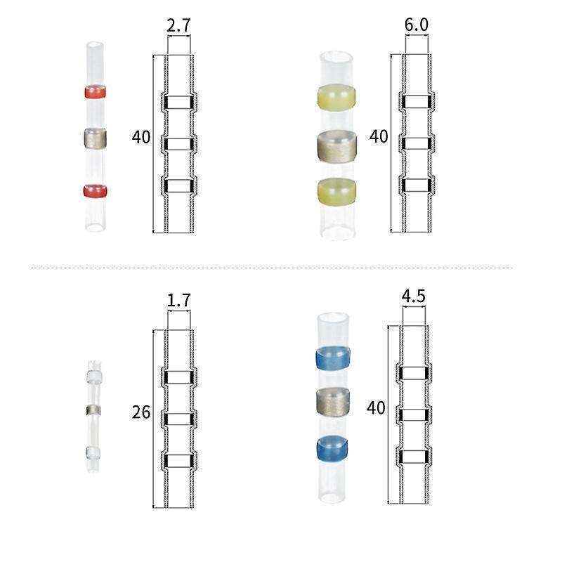 Heat Shrinkable Butt Joint Electrical Wire Connector Welding Bushing