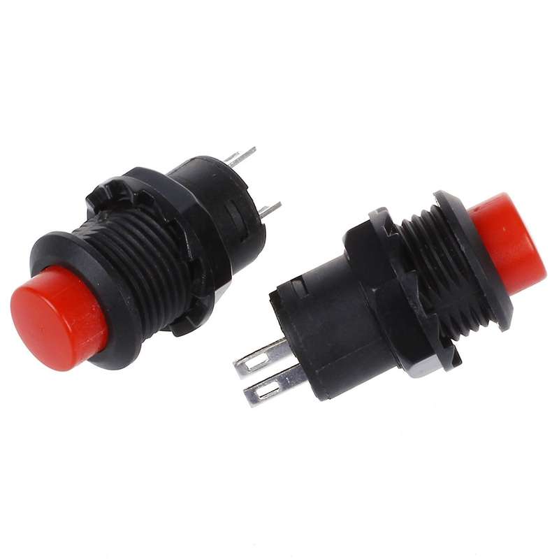 5 Pcs X Momentary Dash Off-(on) N/o Push-button Switch Car/truck 9v